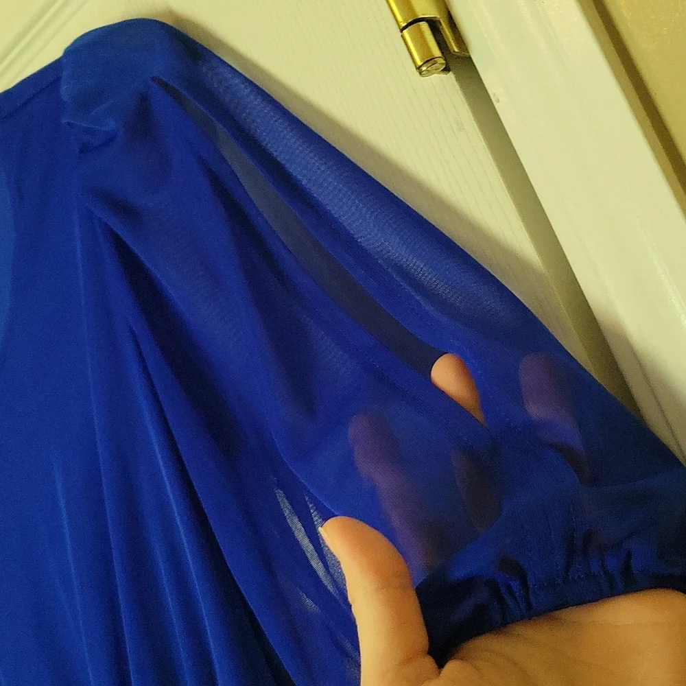 Women's Blue Fitted Dress size 6 - Picture 4 of 11